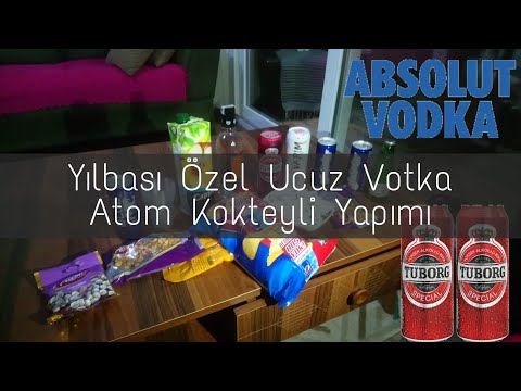 Yılbaşı Kokteyli ! Votka Atom Nasıl Yapılır? En İyi Ev Yapımı Votka Kokteyli ( Barmaid and Chef)