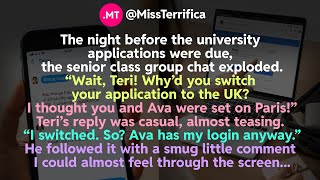 The Night Before The University Applications Were Due The Senior Class Group Chat Exploded