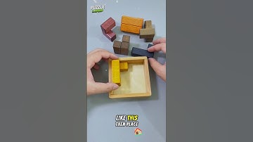 Can you fit six pieces into the Box #puzzle #puzzlegame #brainteaser #braintest #puzzlechallenge