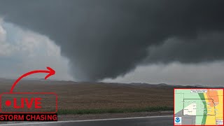 🔴 LIVE | Storm Chasing: **STRONG** Tornado threat in KS/MO/IA/NE