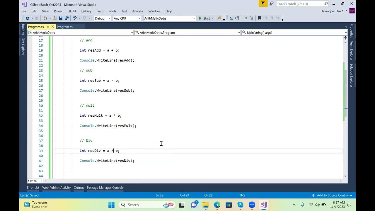 4_Operators Arithmetic - YouTube