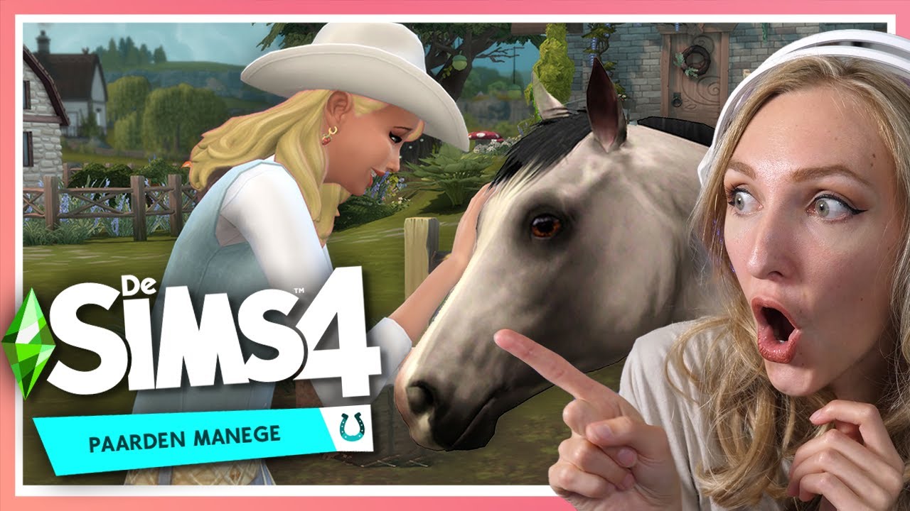 PAARDEN in de SIMS 4 🐎😍?! || Sims 4 Manege Pakket - YouTube