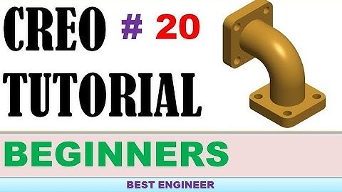 20 CREO Part Modeling 2D to 3D I Tutorial | Best engineer