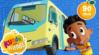 Wheels On The Bus + MORE Fun & Educative Kids Songs | Kunda & Friends Nursery Rhymes | Kids Cartoons