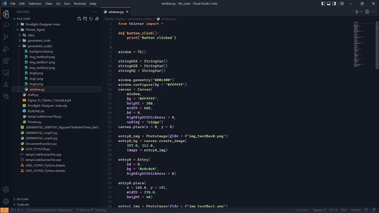 Tkinter To Figma Tutorial part2 - YouTube