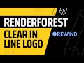 Create clean in line logo reveal  renderforest rewind