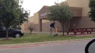 Walmart Makes 82 year old Veteran pick up Trash in Parking lot!!!