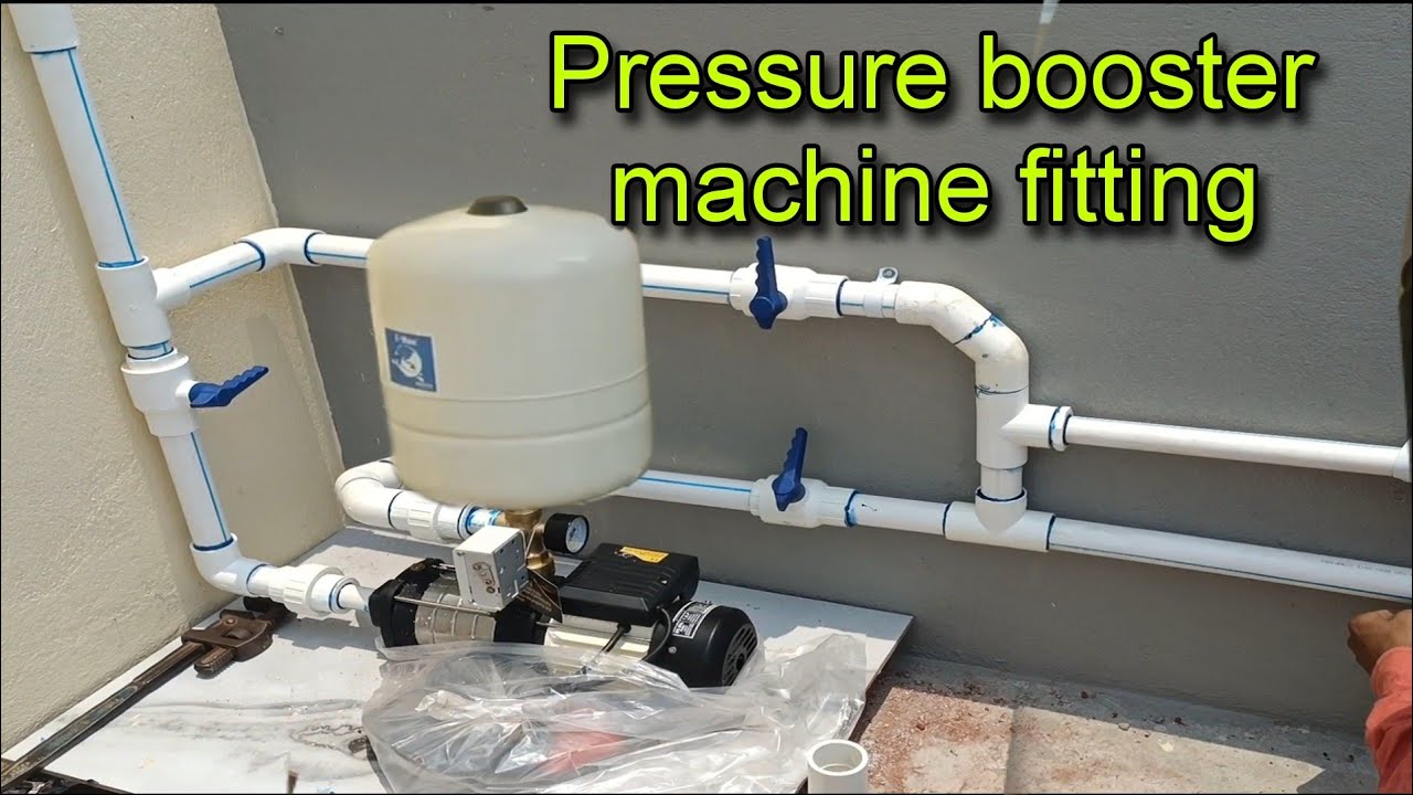 How to fitting 1HP pressure booster pump machine v.gurd easily 5 ...