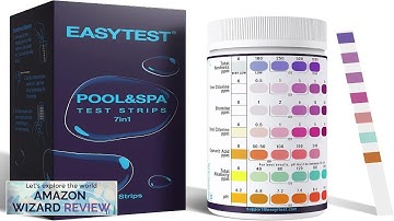 EASYTEST 7-Way Pool Test Strips 150 Strips Water Chemical Testing for Hot Review