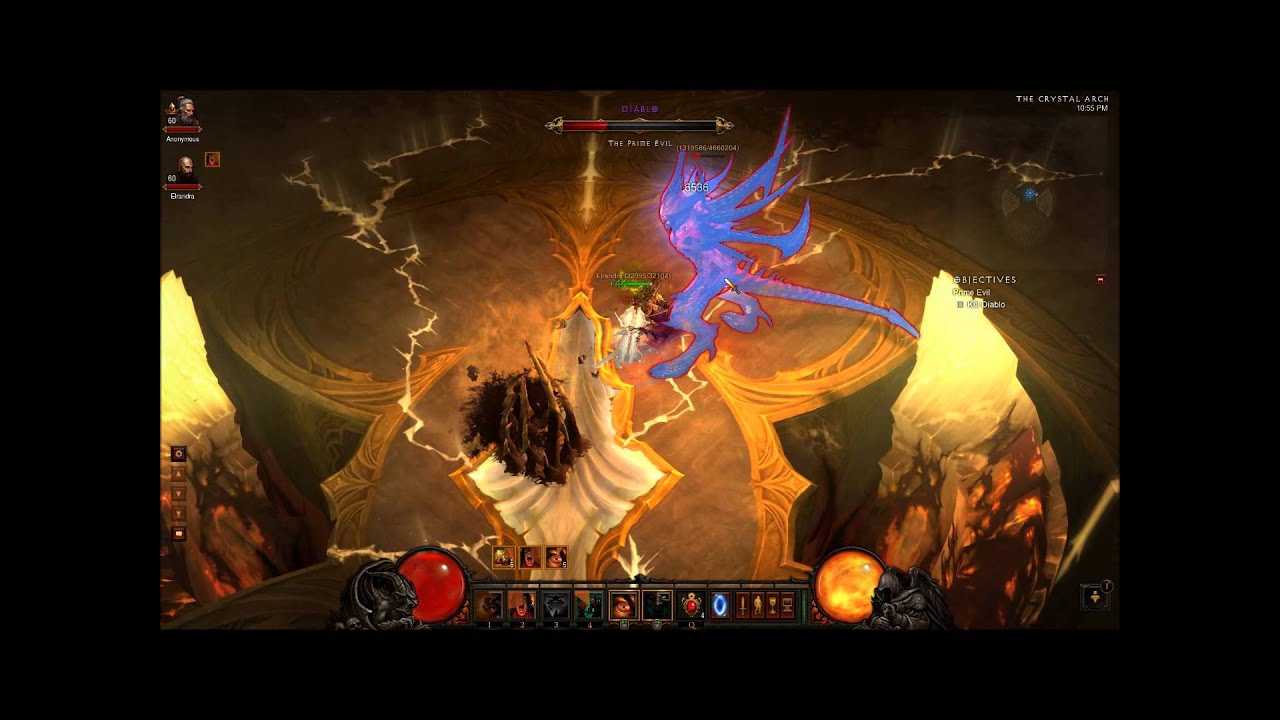 Diablo 3-Final boss (Diablo) fight w/ 5 stacks of NEPHALEM VALOR