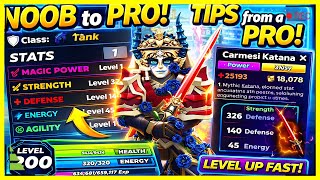 Download Lagu TIPS from a PRO 💪 How I Hit Level 200 FAST in Solo Hunters (Best Stats!) Roblox MP3