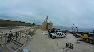 10MM Smokeless Flare Stack lifted by Crane