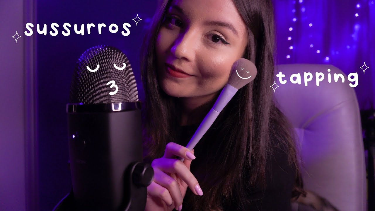 ASMR | sussurros no blue yeti x, tapping e conversinha para dormir 🌙
