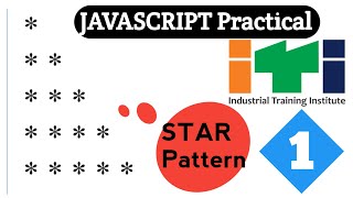 Javascript Program to Print Star Pattern | Part 1 | ITI COPA | by cgitiguruji