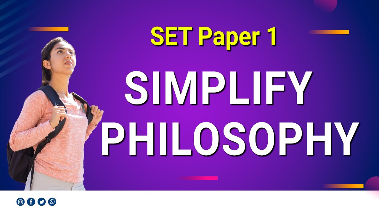SET Paper 1 | Simplify -philosophy | Tricks - YouTube