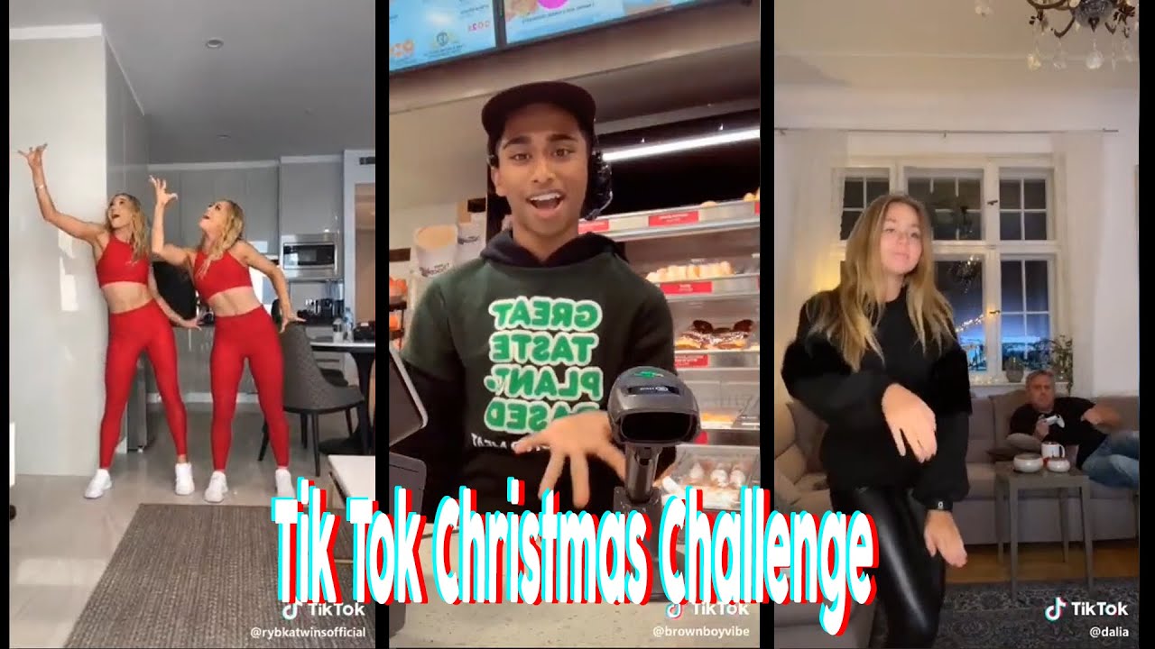 Tik Tok Christmas Challenge 2020 All I want for Christmas is YOU - YouTube