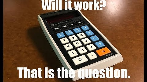 Found a Vintage Texas Instruments Calculator! | Will it work? | Mastergeko4