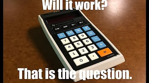 Found a Vintage Texas Instruments Calculator! | Will it work? | Mastergeko4