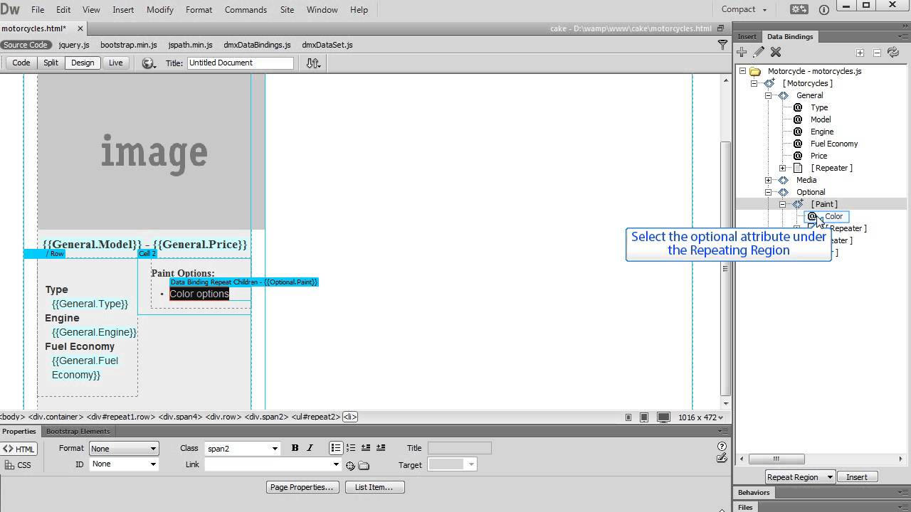 Using Nested Repeat Regions - YouTube