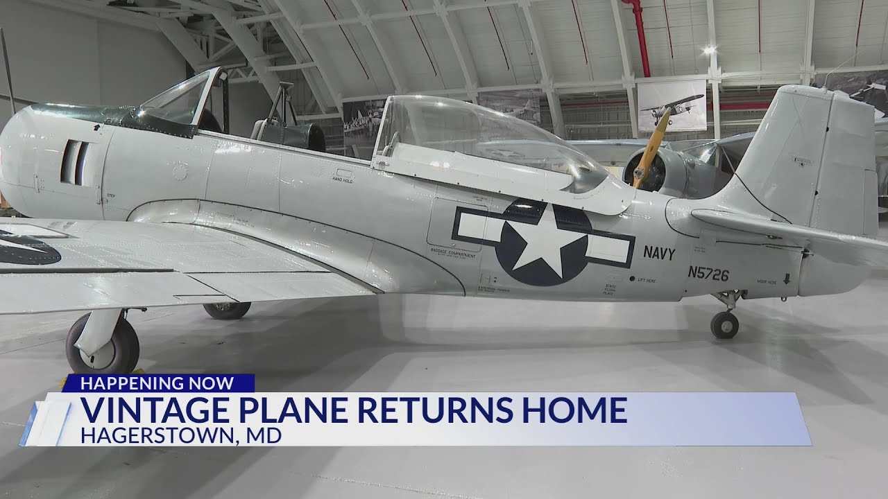 Vintage WWII aircraft returns to Hagerstown Aviation Museum - YouTube