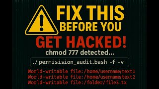 The File Permission Risk No One Talks About... Here's the Fix!! #cybersecurity #project #linux