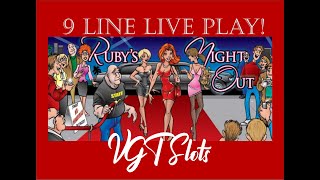 High Limit VGT 9 Liner, Ruby's Night Out - Live Play! Red Screens!