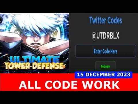 Ultimate Tower Defense Codes - Roblox - December 2023 