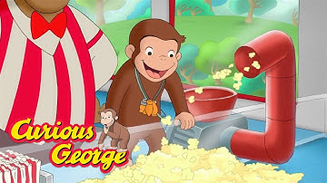 George Runs a Popcorn Cart! 🐵 Curious George 🐵 Kids Cartoon 🐵 Kids Movies
