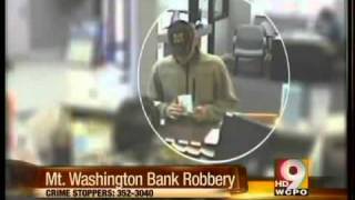 Police search for Mt. Washington bank robber.