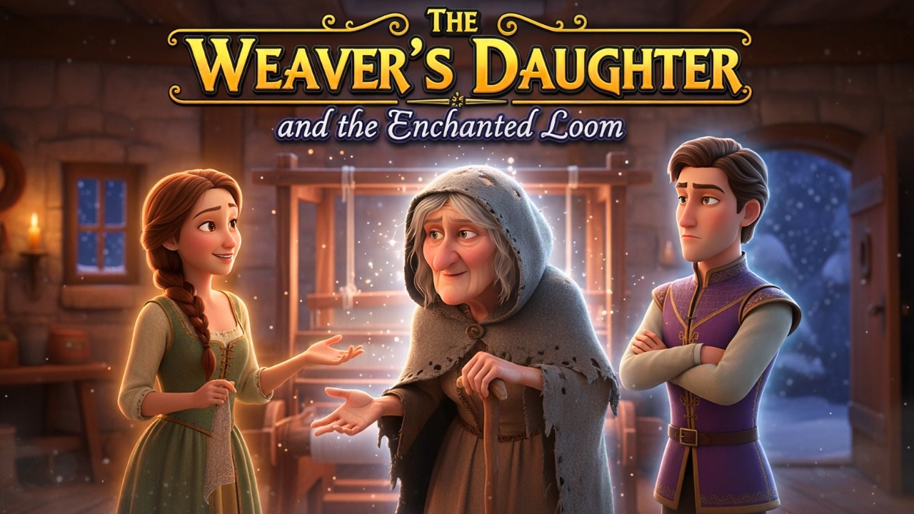 The Weaver’s Daughter and the Enchanted Loom | English Moral Stories | English Listening Practice
