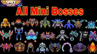Space shooter all Mini Bosses  Bắn ruồi , toàn bộ Boss mini ( chiến dịch)