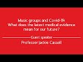 Music groups and Covid-19: What does the latest medical evidence mean for our future?