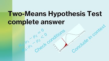 Hypothesis test of two independent means - full answer