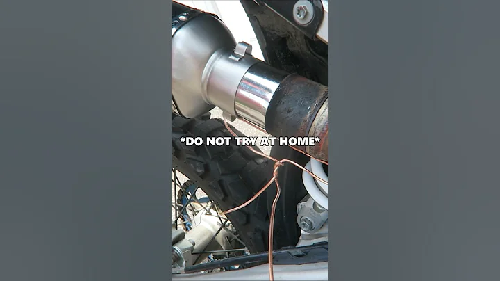 $500 vs. $35 Amazon Dirtbike Exhaust #dirtbike #motorcycle #moto #motovlog #mx #review #vlog #shorts