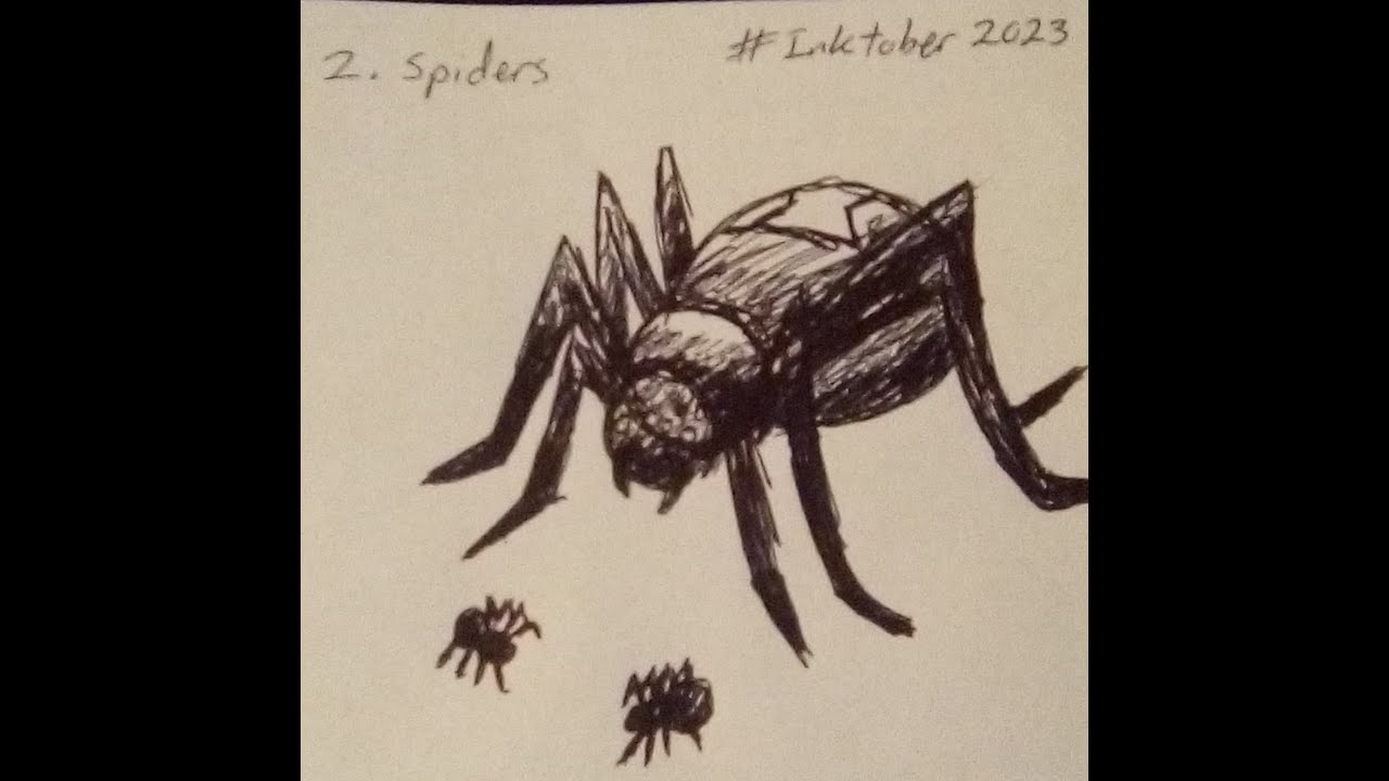 Inktober 2023 - 2. Spiders - YouTube
