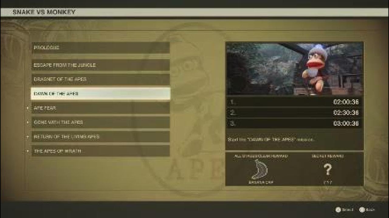 Metal Gear Solid Delta: Snake Eater - Snake vs Monkey part 2