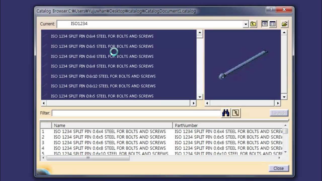 나무매뉴얼 카티아 둘러보기 CATIA V5 Catalog Editor YouTube