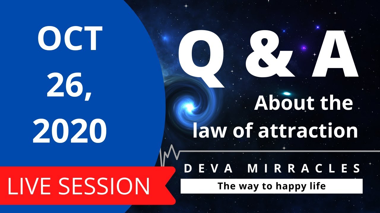 (OCT 26, 2020) Q & A about The law of attraction in Tamil | Deva Mirracles