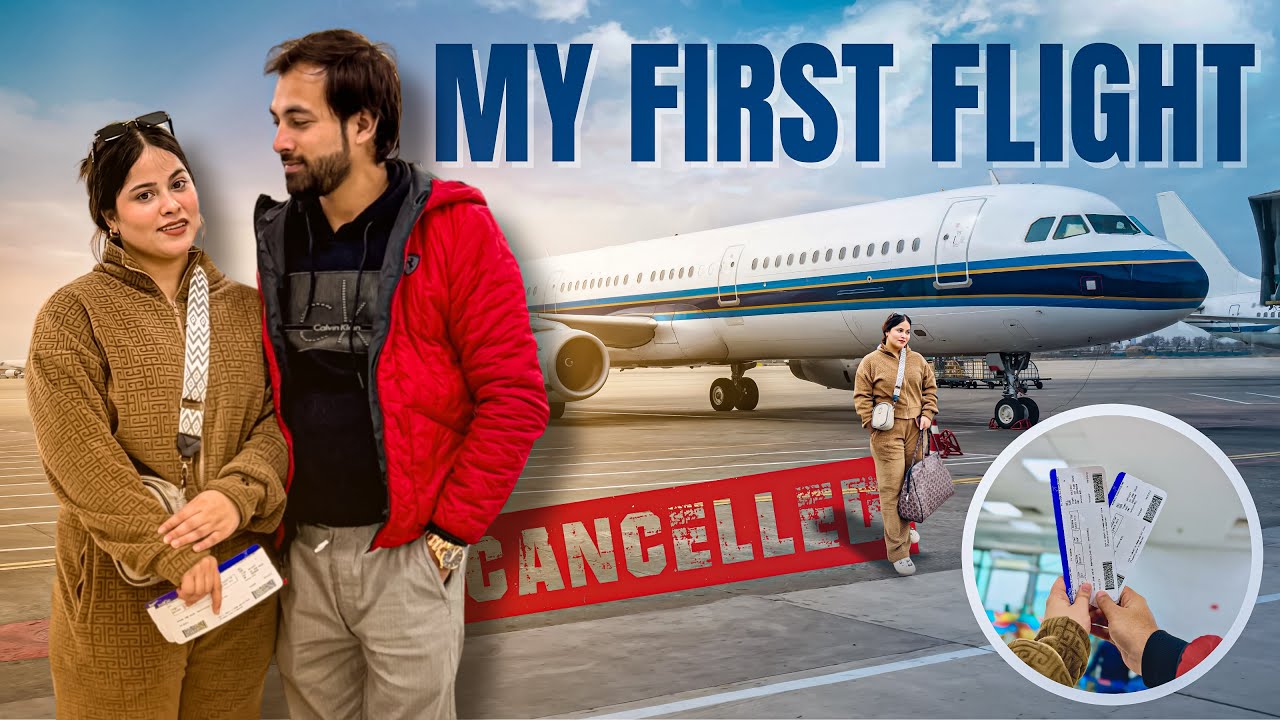 Finally We Are Going To Kashmir ❤️| My First Flight Experience 😍 | ALISHA SAIFI |