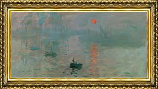 Claude Monet - Impression, Sunrise (1872) | Framed Fine Art Screensaver for TV