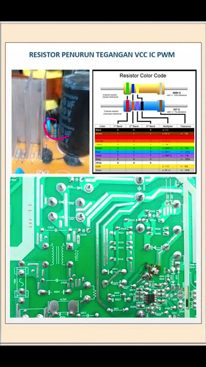 RESISTOR PENURUN TEGANGAN UNTUK SUPPLY IC PWMPADA SPEAKER AKTIF POLYTRON
