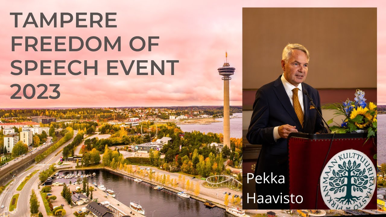 Tampere Freedom of Speech Event: Pekka Haavisto, Member of Finnish ...