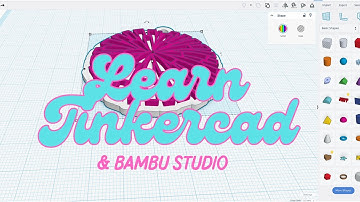 Beginner Tinkercad and bambu studio tutorial - Import SVGs then send to print in Bambu Studio