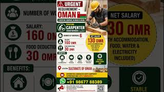 YouTube Titleπ¨ Oman Jobs 2026 | Carpenter Jobs in Oman | Wood Worker Vacancy | Gulf Jobs 2026 π΄π² YouTube Titleπ¨ Oman Jobs 2026 | Carpenter Jobs in Oman | Wood Worker Vacancy | Gulf Jobs 2026 π΄π²