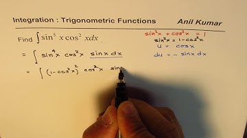 Strategy Integral Trigonometry sin^5x cos^2x  product Substitution
