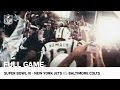 Super bowl iii joe namaths guarantee  jets vs colts  nfl full game