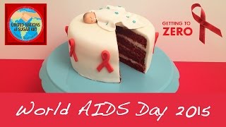 World AIDS Day - Red Velvet Baby Shower Cake - Cheeky Crumbs