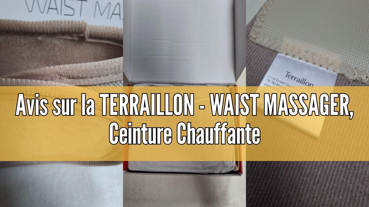 Ceinture Massante & Chauffante Terraillon - Waist Massager - Neuf Sous Blister