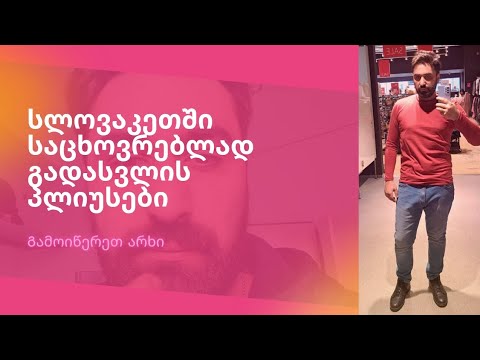 სლოვაკეთში საცხოვრებლად გადასვლის პლიუსები