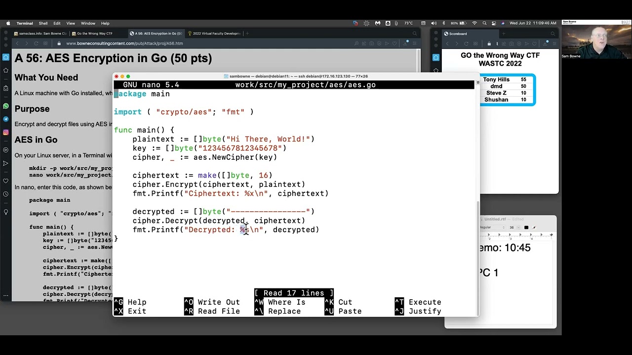 AES Encryption in Go